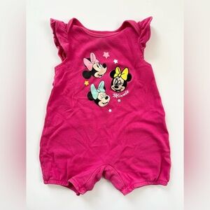🩵 4/$20 Disney Pink Minnie Mouse Romper‎